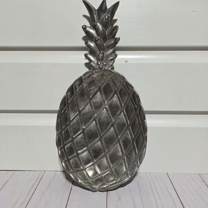 Silver Pineapple Decor
